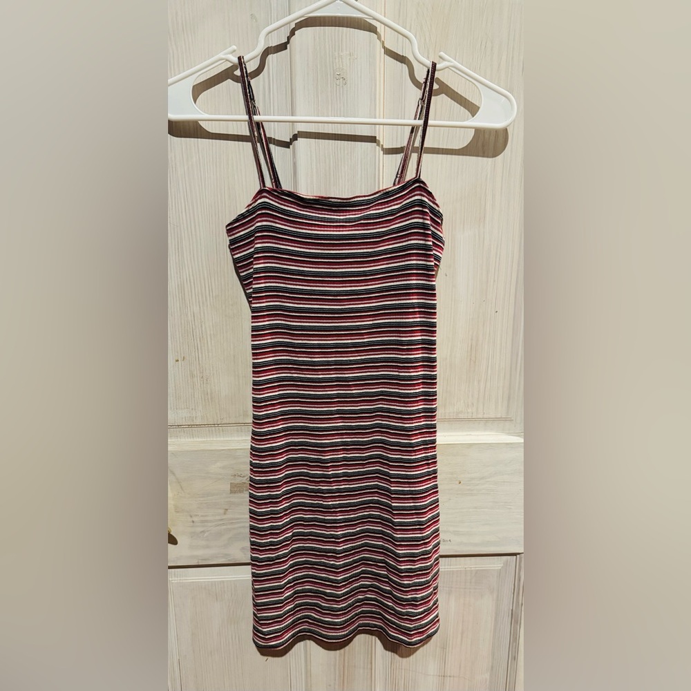 Hollister NWT red/black Striped mini dress XS
